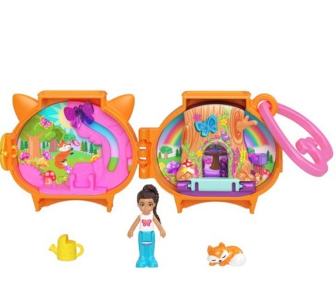 Zestaw z figurkami polly pocket lalka + szop