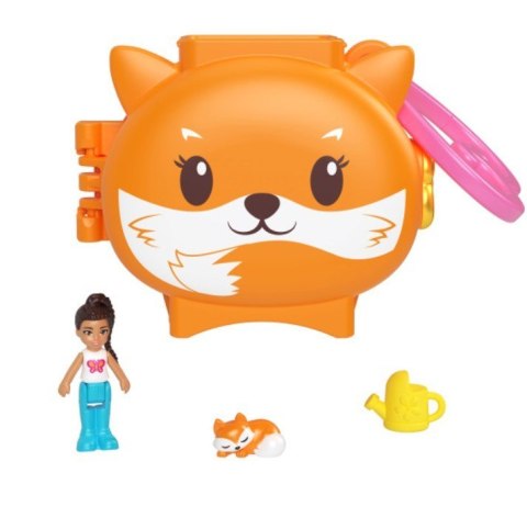 Zestaw z figurkami polly pocket lalka + szop