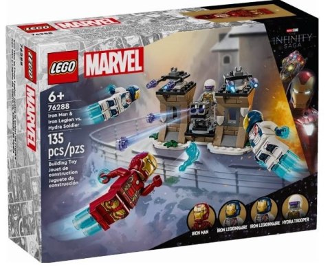 Klocki marvel super heroes 76288 iron man i iron legion kontra żołnierz hydry