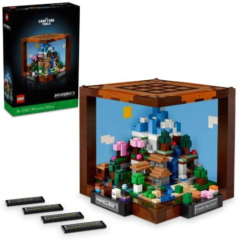 Klocki minecraft 21265 stół warsztatowy
