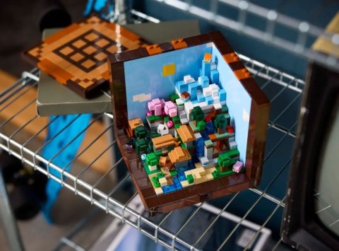 Klocki minecraft 21265 stół warsztatowy
