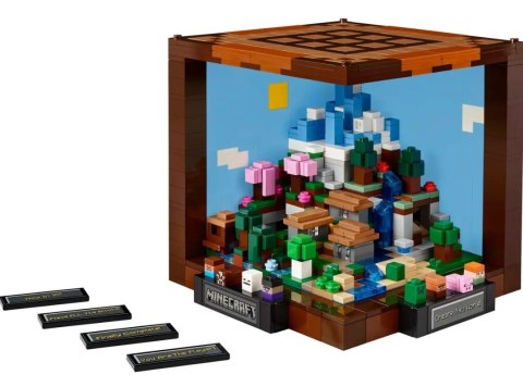 Klocki minecraft 21265 stół warsztatowy