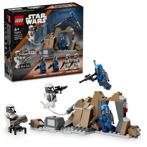Klocki star wars 75373 zasadzka na mandalorze - zestaw bitewny