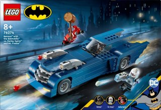 Klocki super heroes 76274 batman z batmobilem kontra harley quinn i mr. freeze
