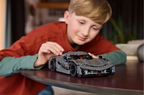 Klocki technic 42173 szary hipersamochód koenigsegg jesko absolut