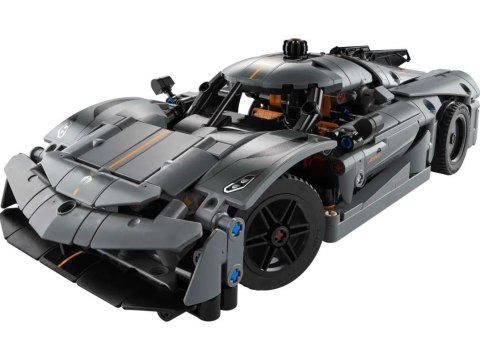 Klocki technic 42173 szary hipersamochód koenigsegg jesko absolut