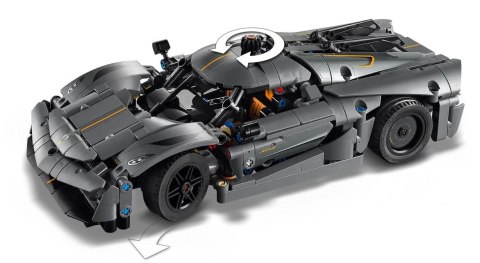 Klocki technic 42173 szary hipersamochód koenigsegg jesko absolut