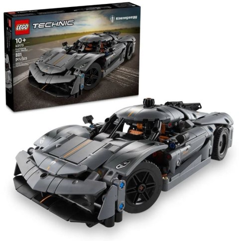 Klocki technic 42173 szary hipersamochód koenigsegg jesko absolut