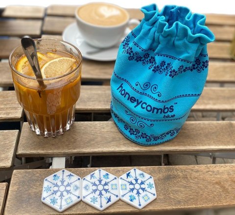 Gra honeycombs blue