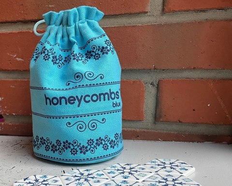 Gra honeycombs blue