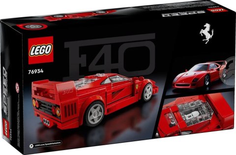 Klocki speed champions 76934 supersamochód ferrari f40
