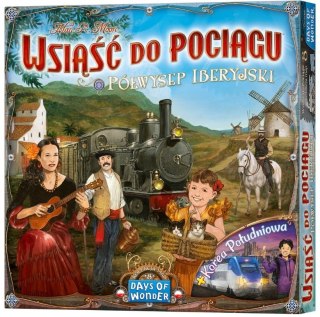 Gra wsiąść do pociągu: kolekcja map 8 - półwysep iberyjski i korea południowa