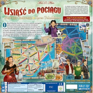 Gra wsiąść do pociągu: kolekcja map 8 - półwysep iberyjski i korea południowa