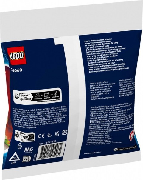 Klocki dreamzzz 30660 plecak odrzutowy z dopalaczami zoey