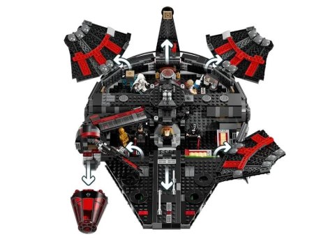 Klocki star wars 75389 mroczny sokół millennium