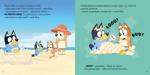Książeczka bluey. plaża. moja czytanka