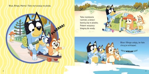 Książeczka bluey. plaża. moja czytanka