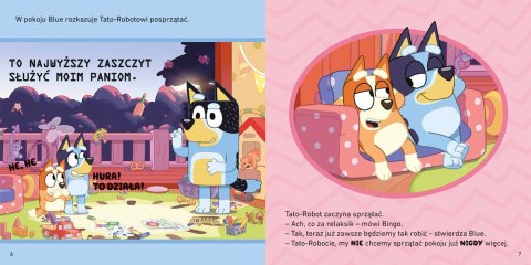 Książeczka bluey. tato-robot. moja czytanka