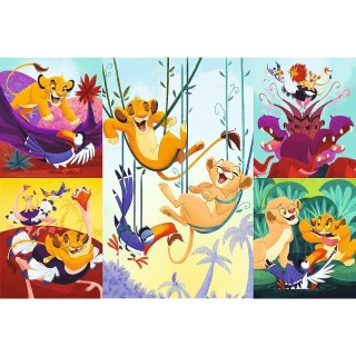 Puzzle 100 elementów dzielny król lew