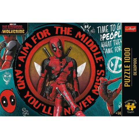 Puzzle 1000 elementów premium plus deadpool marvel