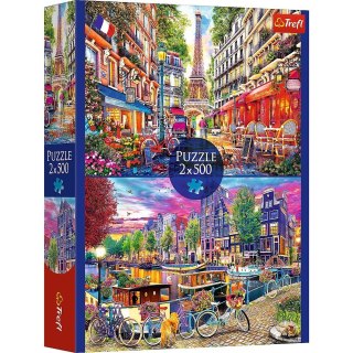 Puzzle 2x500 elementów europejskie stolice