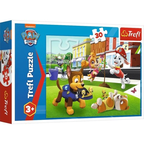 Puzzle 30 elementów pieski w akcji psi patrol paw patrol