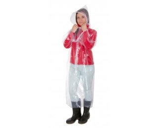 LPPP01U Płaszcz przeciwdeszczowy z kapturem, rozmiar uniwersalny M-XL