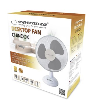 EHF003WE Esperanza wentylator 12'' biurkowy chinook