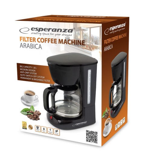 EKC005 Esperanza ekspres przelewowy do kawy arabica 1.8 l