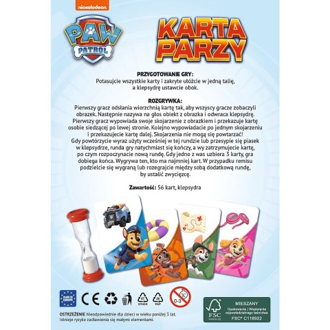 Gra podróżna karta parzy psi patrol