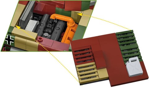 Klocki wwii pzkpfw iv ausf.g 1107 klocków
