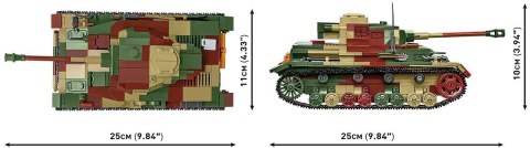 Klocki wwii pzkpfw iv ausf.g 1107 klocków