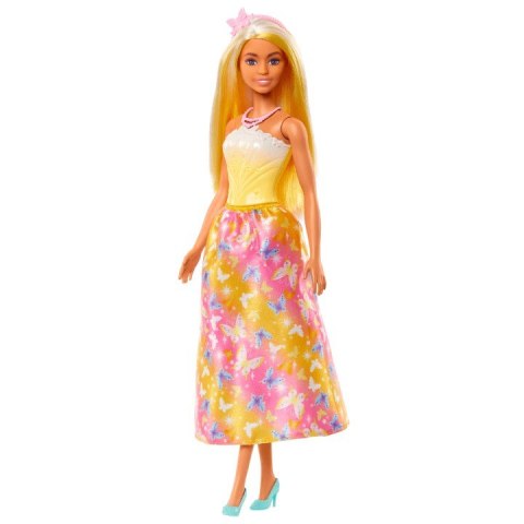 Lalka barbie księżniczka z długimi włosami, żółto-blond