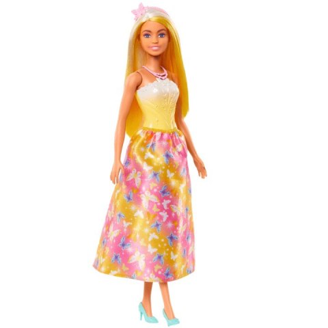 Lalka barbie księżniczka z długimi włosami, żółto-blond