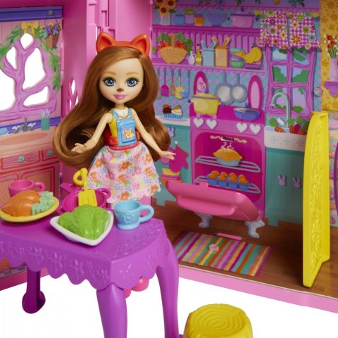 Lalka enchantimals domek przyjaźni z meblami i akcesoriami