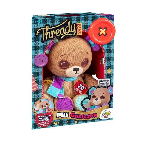 Maskotka interaktywna thready bear miś guziczek Maskotka interaktywna thready bear miś guziczek