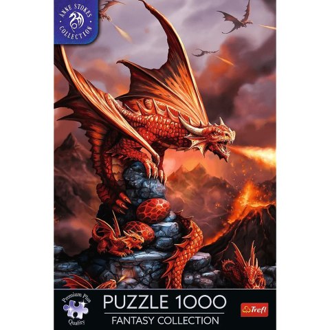 Puzzle 1000 elementów ognisty smok anne stokes
