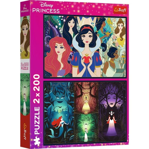 Puzzle 2x200 elementów czarujące księżniczki disney princess