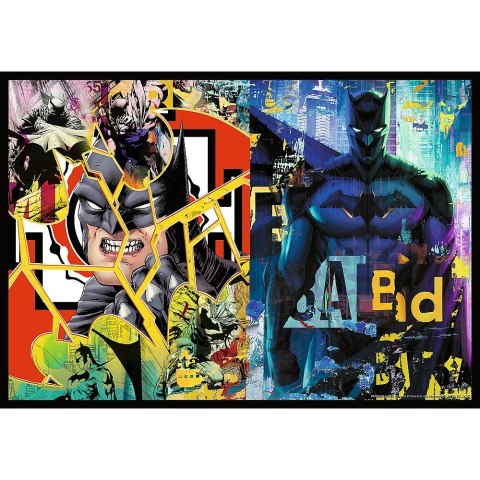 Puzzle 4x250 elementów batman w akcji