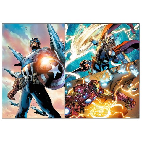 Puzzle 4x250 elementów bohaterskie dni avengers