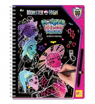 Zdrapywanka sketchbook scratch reveal monster high forever friends