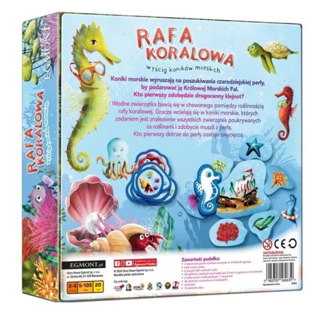 Gra rafa koralowa. wyścig koników morskich