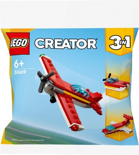 Klocki creator 30669 kultowy czerwony samolot