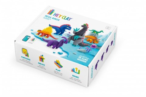 Masa plastyczna hey clay zestaw mega dinozaury