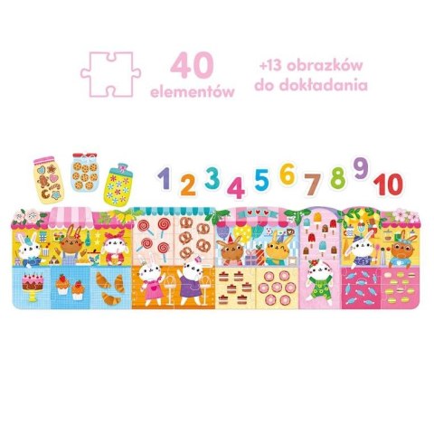 Puzzle cyfry króliczki