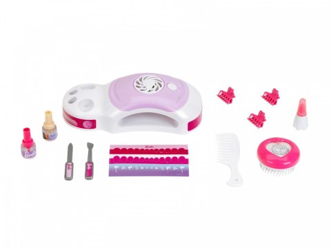 Toaletka barbie z lampą do paznokci hybryd