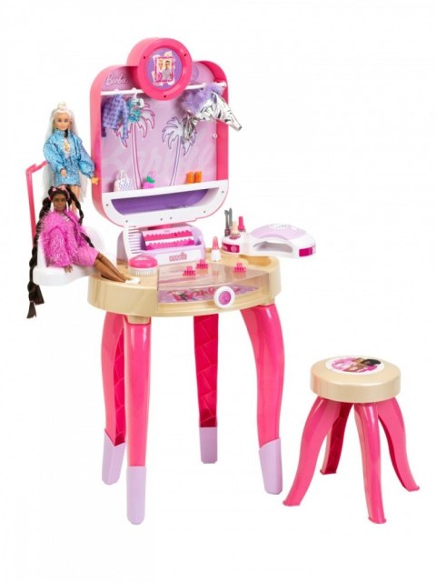 Toaletka barbie z lampą do paznokci hybryd
