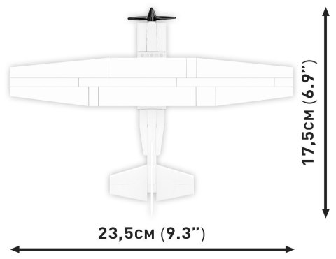 Cobi klocki cessna 172 skyhawk 160 klocków biała