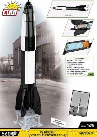 Klocki rakieta v2 560 elementów