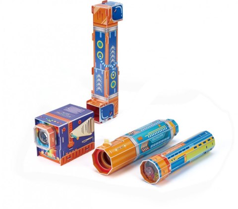 Puzzle 3d zestaw z kolorami i światłem
